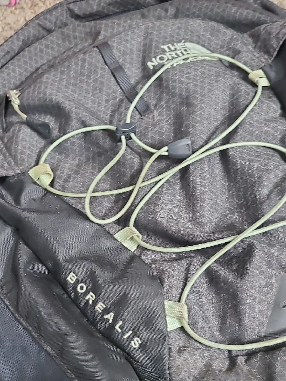The North Face Borealis Backpack in Charcoal and Black